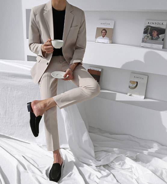 Y_closet linen beige suit (1color)