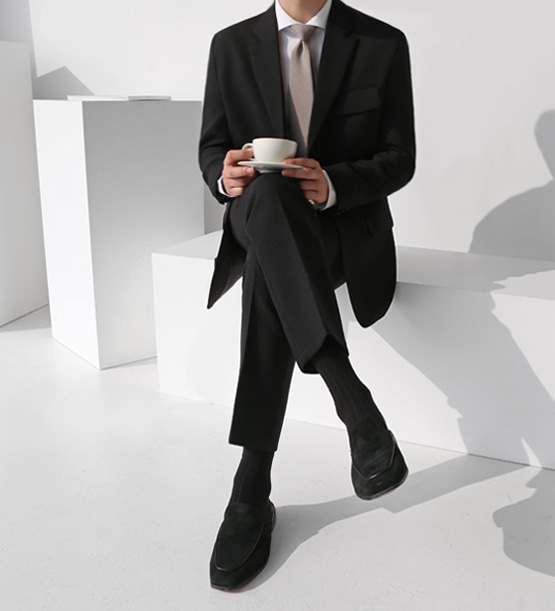 Pocket black suit (1color)